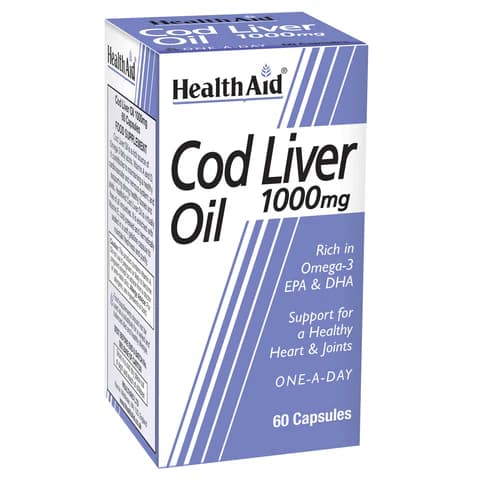Health Cod Liver Oil 1000mg 60 Capsules