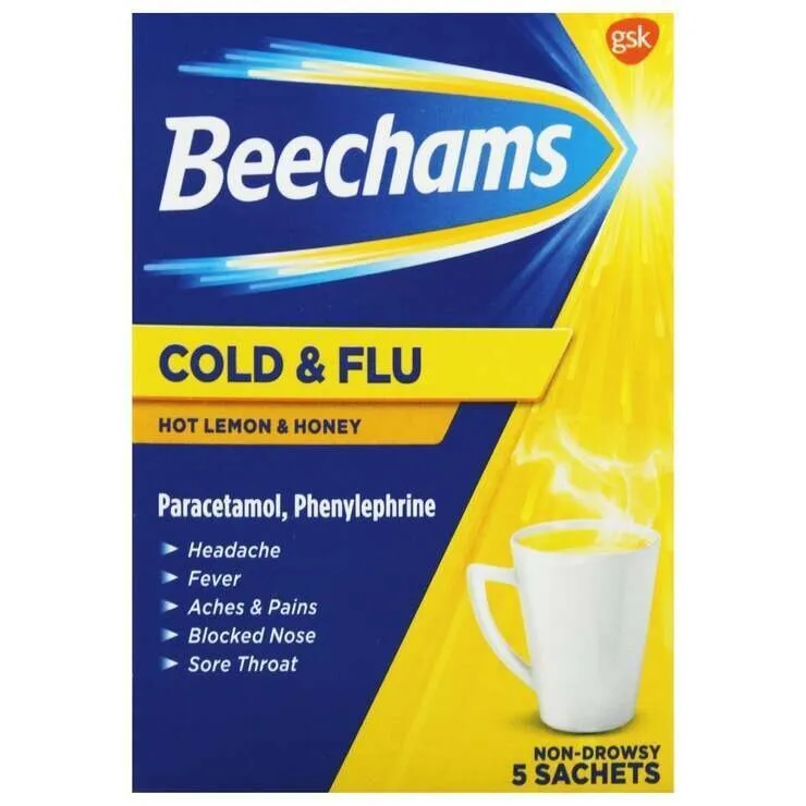 Beechams Cold Cold And Flu 5 Sachets