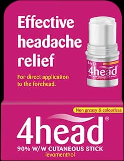 4Head Stick Effective Headache Relief