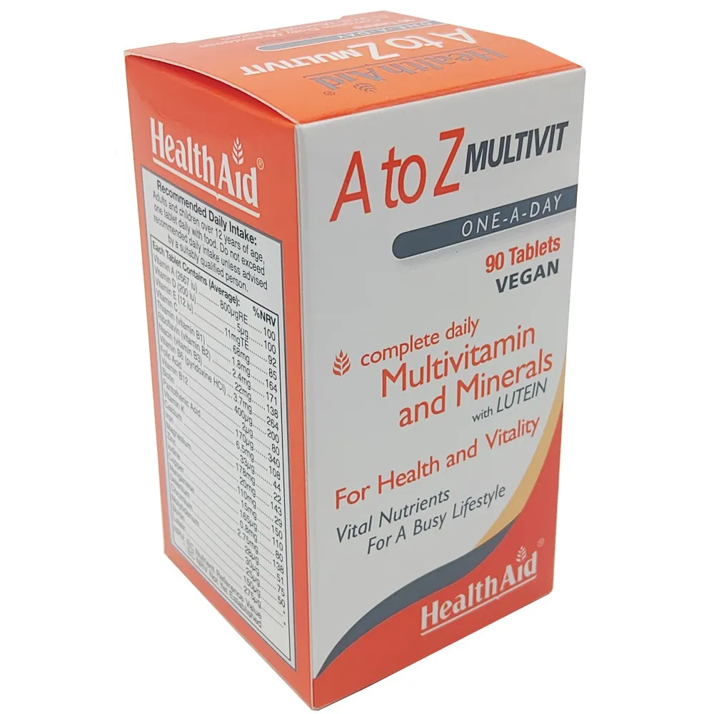 HealthAid A To Z Multivit Pack of 90 Tablets